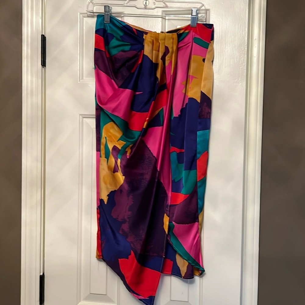 Multi color wrap skirt by Gabrielle Union - size small